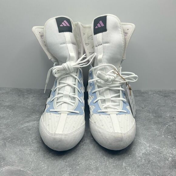 NWT Adidas BoxHog 4 'White' Boxing Training Shoes HP6878 Men's 7.5 women’s 8.5 - Picture 4 of 15